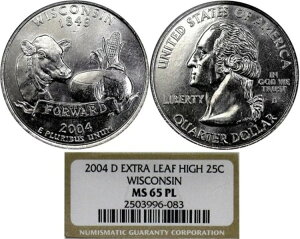 2004-D WI 25C NGC MS65PL�u�G�N�X�g�����[�t�n�C�v?�d�v�ȕώ�ł���A�󏭂ȃv���[�t�R�C���I