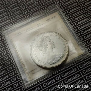 1967NJi_1h - ICCS MS 66 -  - gbvO[h #coinsofcanada