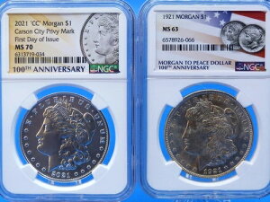 2021-CC MS70 K 1h NGC 100NLOx FDOI 1921 MS63