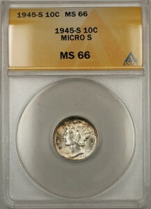 1945-S Vo[ }[L[ _C 10Zg ANACS MS-66 }CNSig[ 11 Dj