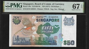 VK|[ 50 h 1977 PMG 67 EPQ UNC P#13bAV[Y B/19Av^[ TDLR