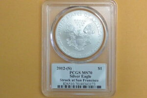 2012年(S) シルバーイーグル サンフランシスコPCGS MS70 トーマス・クリーブランド・アロー