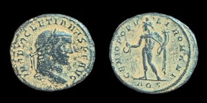 �Ñネ�[�}�̃R�C�� MAXIMIAN 300AD GENIO POPVLI ROMANI - Cyzicus Mint�A5.7g