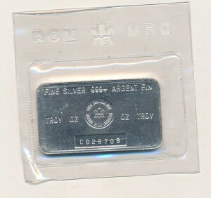 ファインシルバーバー、ロイヤルカナディアンミント、1オンス純銀、銀メッキ、C026708