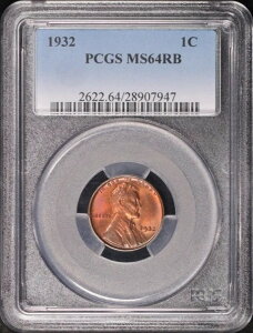 1932 NJ[ EB[g Zg PCGS MS-64 RB - ȃO[ƃoCIbg̐F!