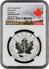 2018年カナダドル 5ドル シルバーメープルリーフ 犬用トイレ付き - 送料無料