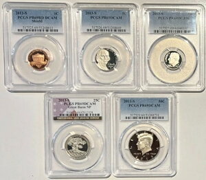 ? 2013-S �v���[�t�Z�b�g 5���Z�b�g �R�C�� �V�i�Ӓ�ς� PCGS PR69 DCAM �M�t�g�ɍœK