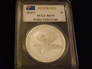 2014-P $1 ウェッジテールイーグル メルカンティ PCGS MS 70