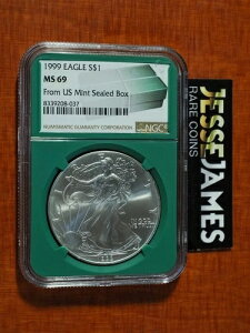 1999N 1h AJ Vo[ C[O NGC MS69 čǔs J {bNXx O[RA