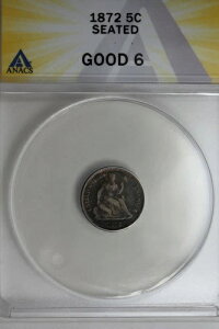 1872 .05 ANACS G 6 ���Ȍ^�n�[�t�_�C���A���Ȍ^���o�e�B�n�[�t�_�C��
