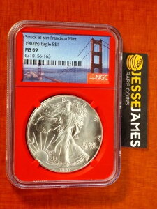 1987N (S) Vo[C[O NGC MS69 TtVXRǂŒ bhRA