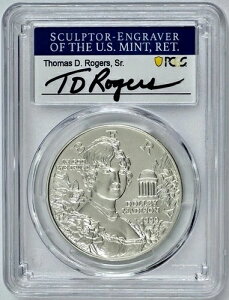 1999�N P �h���[�E�}�f�B�\�� �V���o�[�L�O�h�� PCGS MS70 �g�[�}�X�E���W���[�X �T�C������