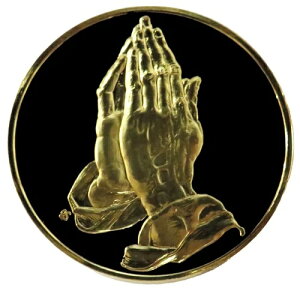 祈りの手 シルバー 100 グレイテスト・マスターピース 50mm アートラウンド