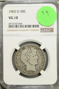 1903�N O �o�[�o�[ �n�[�t�_���[ 50�Z���g NGC VG 10 ���ɗǂ� #3-044