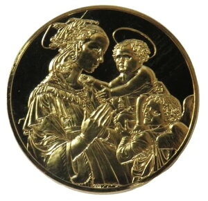 聖母子と天使 シルバー 100大傑作 50mm アートラウンド