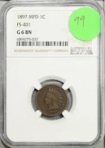 1897�N �C���f�B�A���w�b�h �Z���g NGC G 6 �ǍD MPD FS-401 #5-037