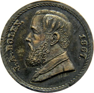 1867�N �{���������X�g�A�J�[�h�g�[�N�� PCGS MS 63 (7-19)