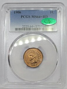 1906 �N�C���f�B�A�� �w�b�h �Z���g PCGS MS-64+ RD CAC PLUS �������R�C��!