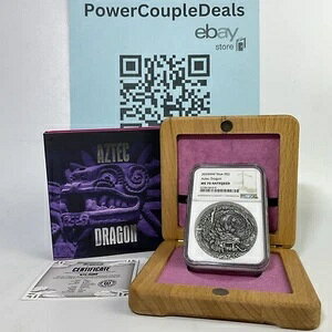 2020 $2 �j�E�G AZTEC �h���S�� �P�c�@���R�[�g 2oz MS70 NGC �A���e�B�[�N �u���E�� ���x���AOGP�t��