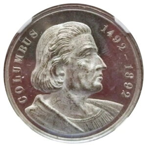 1892年-シカゴ HK-224、Eglit 207、コロンビア万博、コロンブスの上陸、NGC PF 63。