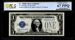 1928B 1hݏؖBFR: 1602BPCGS: 67 PPQB󏭃O[hBPCGSgbv|bvB