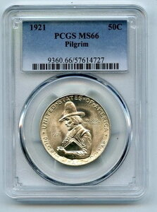 1921�N 50�Z���g �s���O�����L�O�n�[�t�h�� PCGS MS-66 - GC355