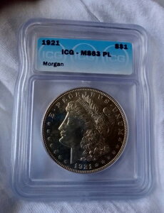 1921 N 1 h [K Vo[ _[ ICG MS-63 PL ɒ PL!!