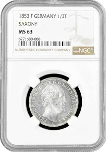�U�N�Z�� 1/3 �^�[���[ 1853 F�ANGC MS63�A�u�t���[�h���q�E�A�E�O�X�g 2 ���i1836 - 1854�j�v