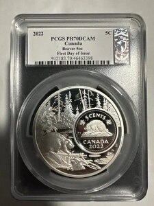 2022 PCGS PR70DCAM �J�i�_ �r�[�o�[ 5�I���X FDOI �X�U���i�E�u�����g