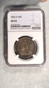 1856 O NGC AU55 ȃn[th x^[f[g 50Zg Vo[RC w!