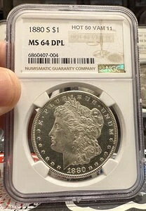 1880N S K NGC MS64 DPL/DMPL zbg 50 VAM 11 (R-6.3)