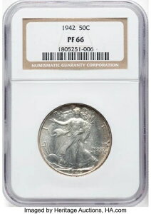 1942N 50Zg EH[LO oeB v[tAuNGC PF66v - GbWɂ킸ɐFA