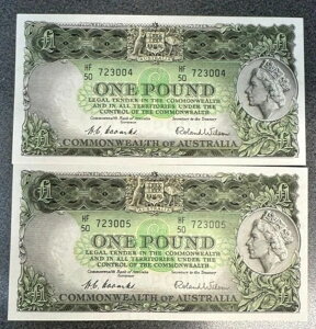 �I�[�X�g�����A 1953�N 1�|���h 1���A�N�[���Y/�E�B���\���A�R���Z�b�N �y�A�uHF 50 723004-5�vUNC