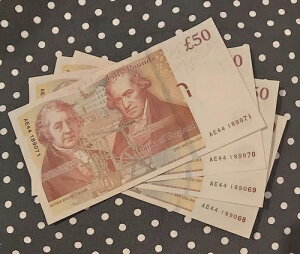 4x ?50 J Consec??AE44 189068/69/70/71??CHRIS SALMON/Mathew Bolton/James Watt