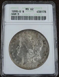 1898-S K ANACS MS 62 č 1hd TtVXR