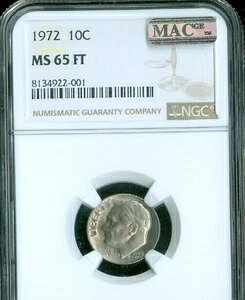 1972N [Yxg _C NGC MS65 FT MAC X|bgX Ɋ󏭁B