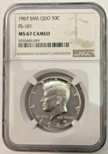 1967�N SMS QDO FS-101 NGC MS67 �P�l�f�B �n�[�t�_���[ �J���I
