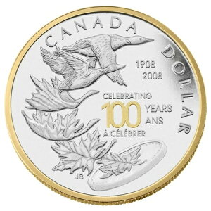 ???? 2008年 カナダ王立造幣局 100周年記念 1ドル硬貨 - スターリングシルバー