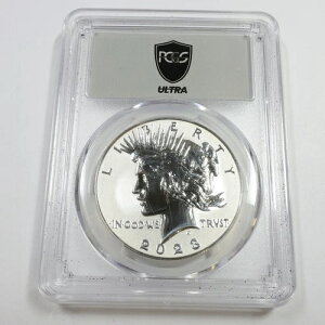 2023 S PCGS �E���g�� ���o�[�X �v���[�t PR70 - �V���o�[ �s�[�X�_���[ 1�h�� �č��R�C�� #56265A