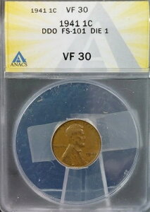 1941 DDO FS 101 �_�C 1 ANACS VF30 �����J�[���E�E�B�[�g�E�Z���g - �_�C 1 - �K��