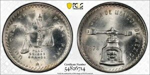 1979�N Mo PCGS MS65 �^�C�v4 ���L�V�R Casa De Moneda Onza ��� KM M49b #54414A