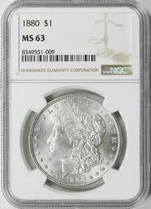 1880�N 1�h�� �����K����� NGC MS63