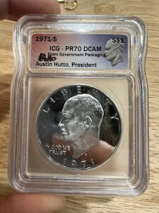 1971�N S IKE Dollar ICG PR70 DCAM �I�[�X�e�B���E�n�b�g�[���M�T�C������A���������A#02102�A���b�g#1