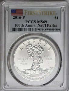 2016-P $1 100NLOVXe PCGS MS69 t@[XgXgCN