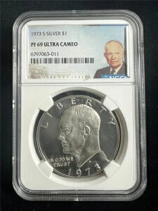 1973N S AC[n[ IKE Vo[ 1h PF69 EgJI NGC UCAM DCAM PR69