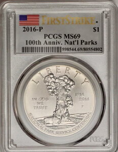 2016-P $1 100NLOVXe PCGS MS69 t@[XgXgCN