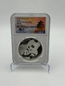 2019(Y) NGC MS70 1オンス シルバー パンダ トンファン サイン入り、沈陽ミント