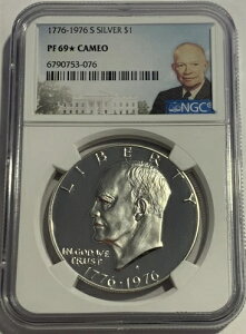 1776 -1976 S NGC PF69 �X�^�[�J���I �v���[�t �V���o�[ �A�C�[���n���[ 200���N�L�O �h�� �A�C�N