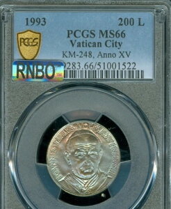 1993 R o`Js 200  c nl pE 2  ANO XV PCGS MS66 MAC RNBO B