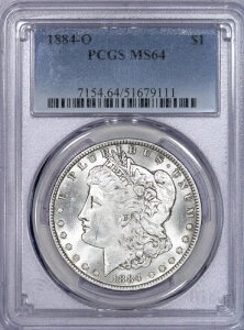 1884-O �����K����� $1 PCGS MS64 - ���Ɍ��򂠂�I�V�i�z���_�[�t���I